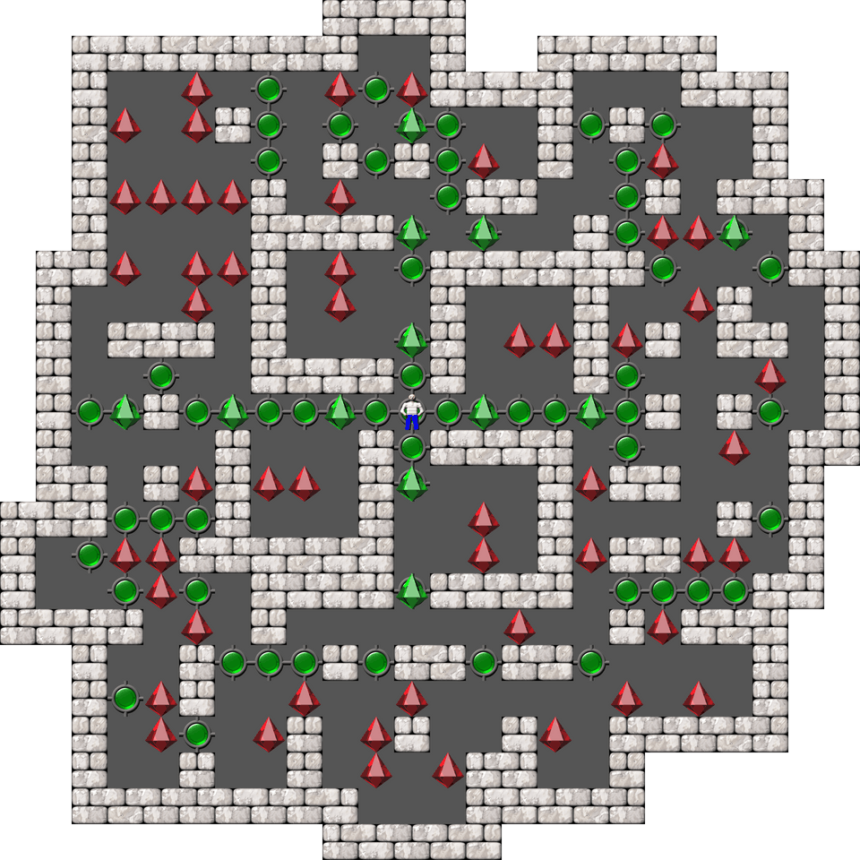 Sokoban Mass Remodel level 1668